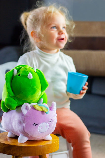 Peluche Dinosaure et Licorne – Modèle Assorti