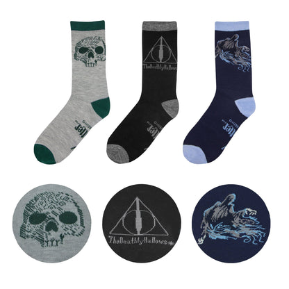 *Set de 3 Paires de Chaussettes Les Reliques de la Mort Edition Deluxe