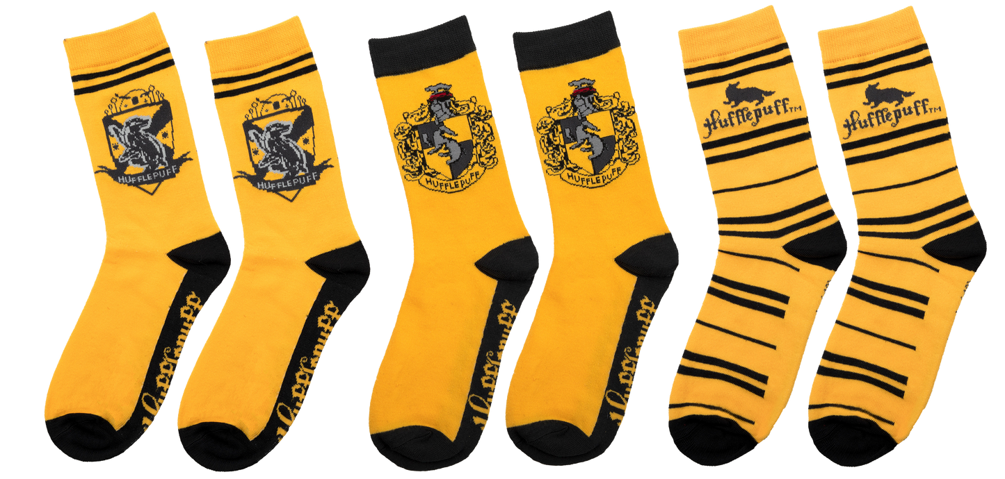 Set de 3 Paires de Chaussettes Poufsouffle