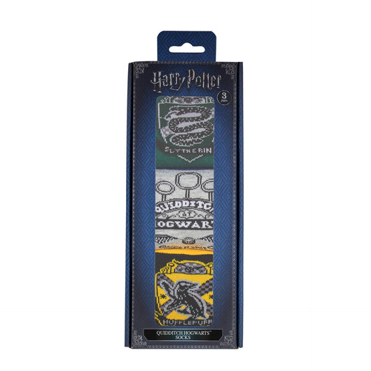 *Deluxe Edition Hogwarts Quidditch Set of 3 Pairs of Socks