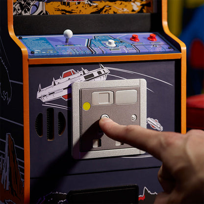 Space Invaders Quarter Scale Arcade Cabinet + Coin.
