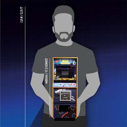 Space Invaders Quarter Scale Arcade Cabinet + Coin.
