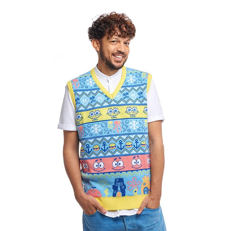 SpongeBob Knitted Christmas Tank Top