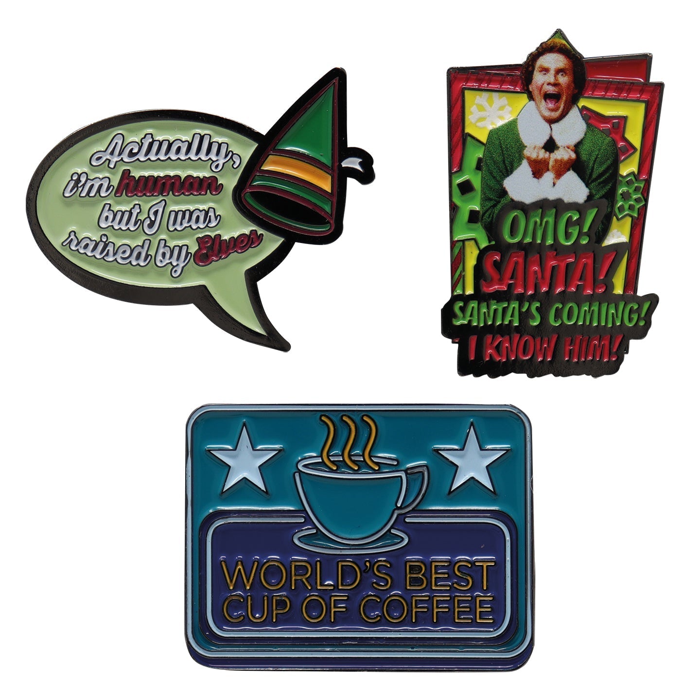 Set de 3 pin's ELF