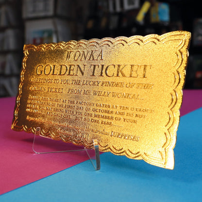 Ticket collector Willy Wonka - Golden