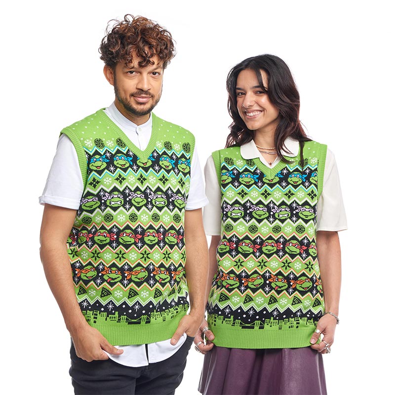 Teenage Mutant Ninja Turtles Knitted Christmas Tank Top