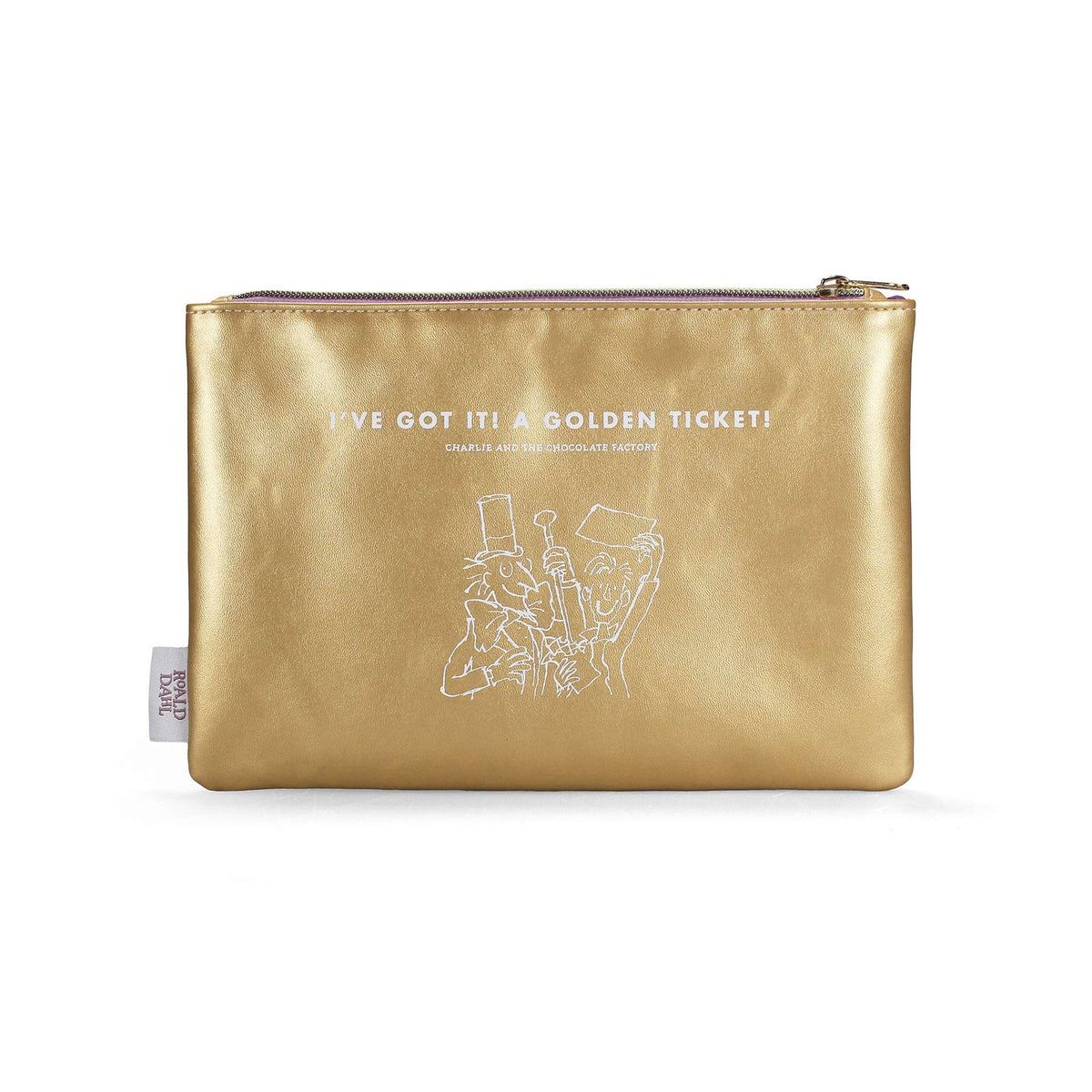 Roald Dahl - Charlie Golden Ticket Pouch 16 x 24 cm
