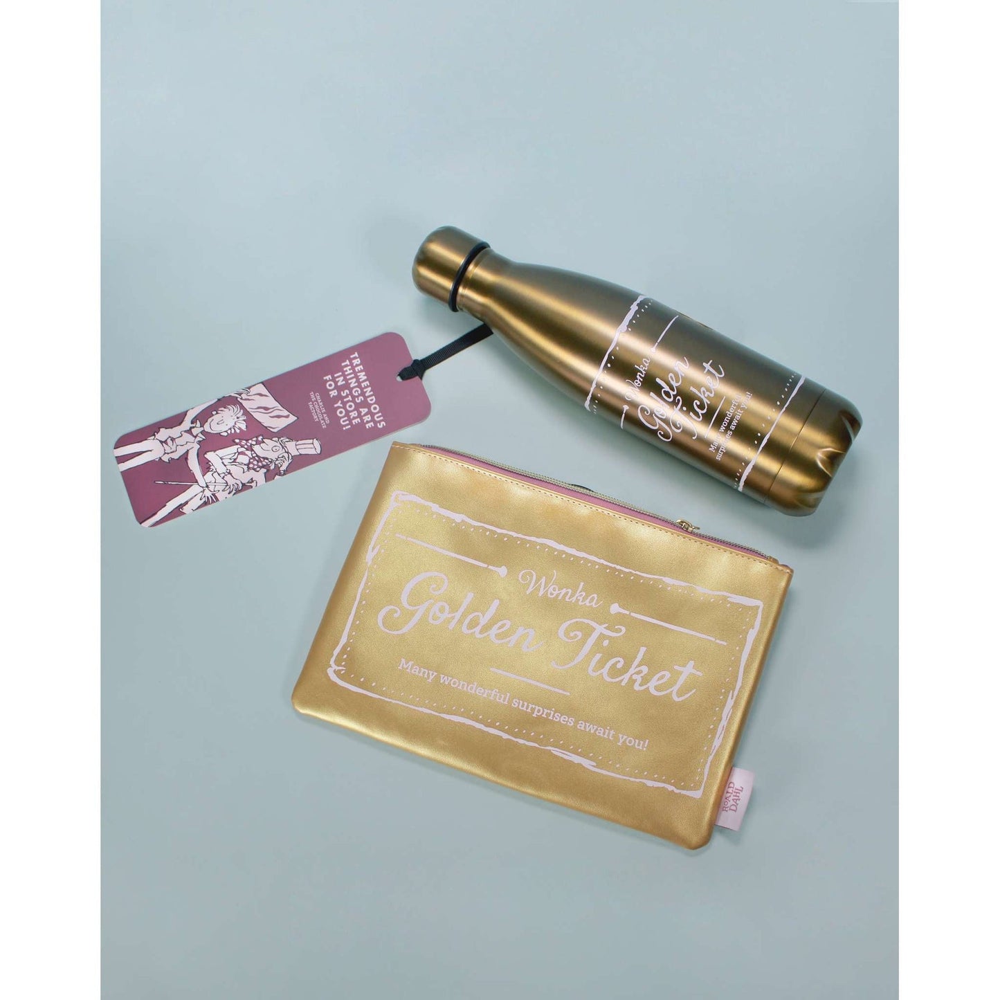 Roald Dahl - Charlie Golden Ticket Pouch 16 x 24 cm