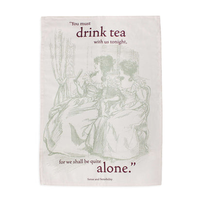 Torchon Jane Austen - en coton recyclé Pulteney Press