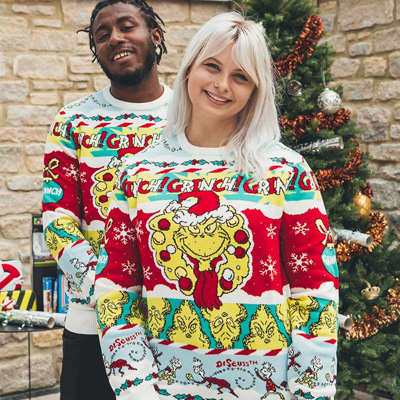Pull De Noël Grinch Femme - Col Rond, Manches Longues, Taille Grande, Motif Humoristique, Pour Fêtes