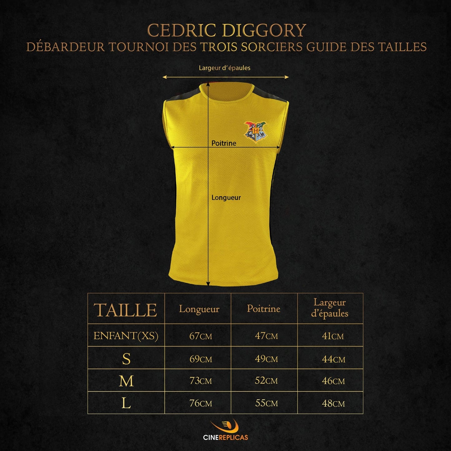*Débardeur "Tournoi des Trois Sorciers" Cédric Diggory