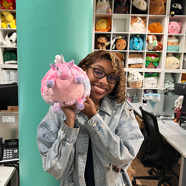 Peluche Mini Squishable – Bébé Licorne Barbe à Papa