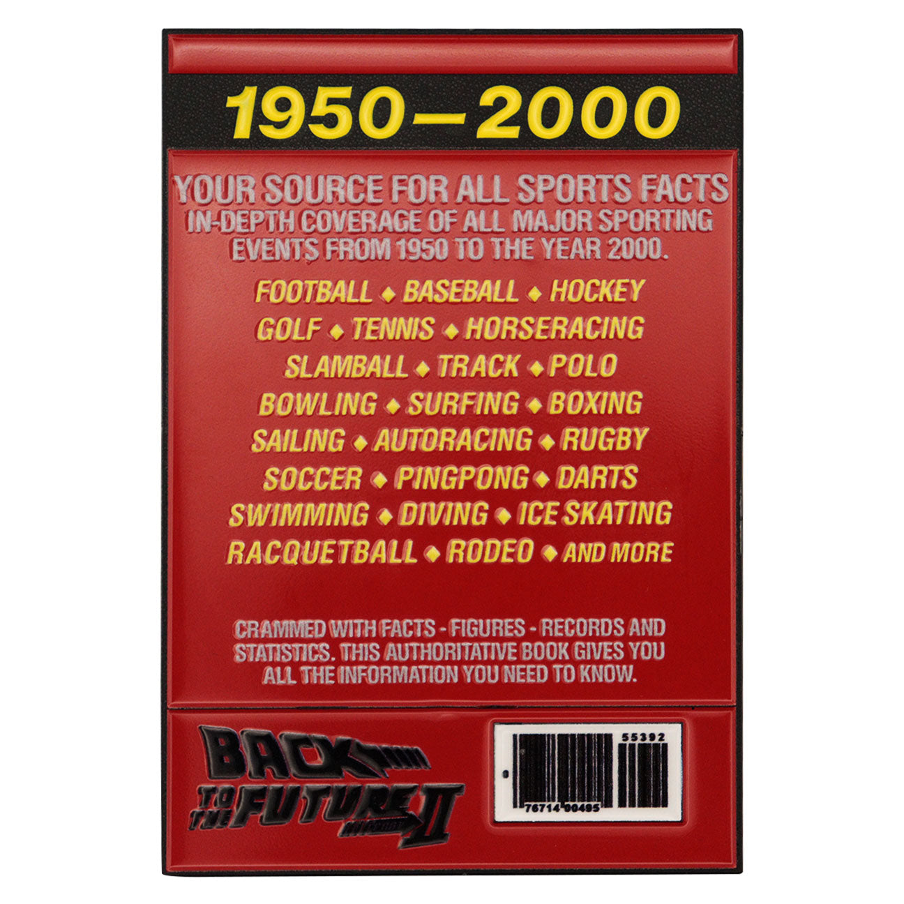 Lingot collector Retour vers le Futur - Sports Almanac