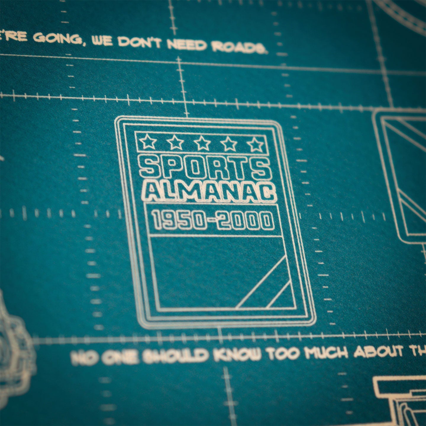 Affiche collector Retour vers le Futur - Time Machine Blueprint A3
