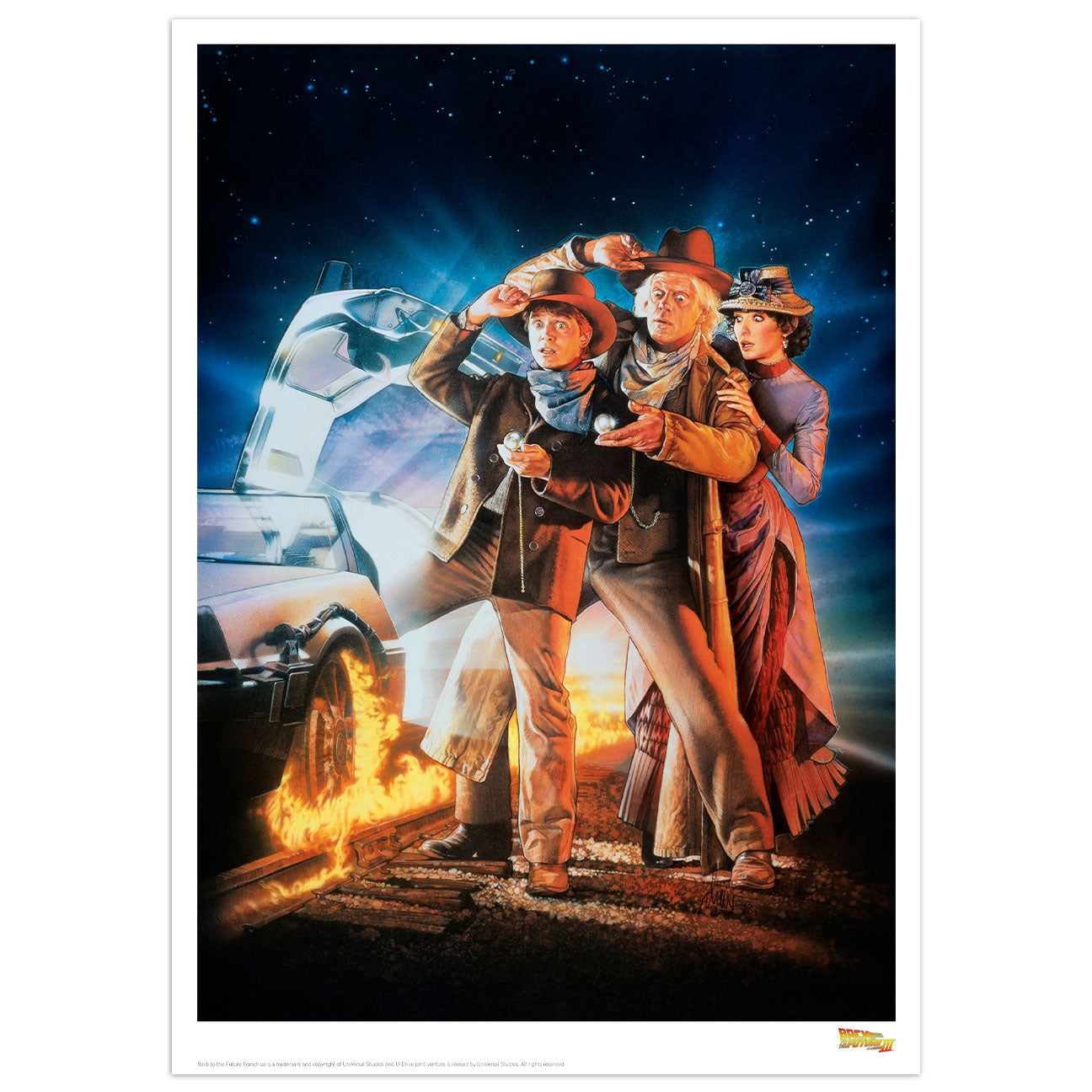 Affiche collector Retour vers le Futur