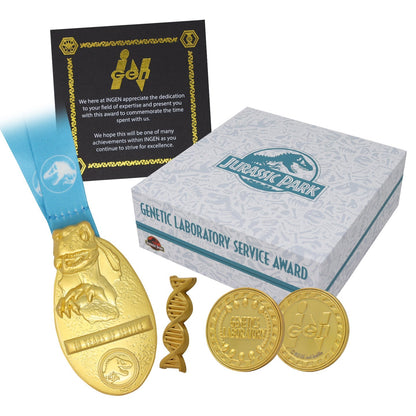 Objet collector Jurassic Park - Genetics Laboratory Service Award