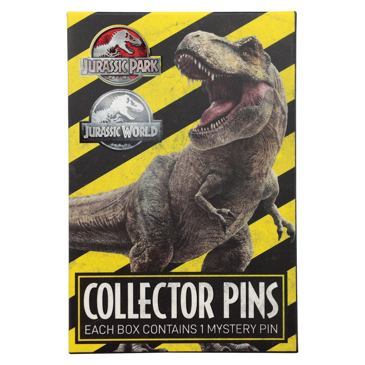 Display de 12 blind boxes Jurassic Park & Jurassic World - pin’s mystère - blind box avant
