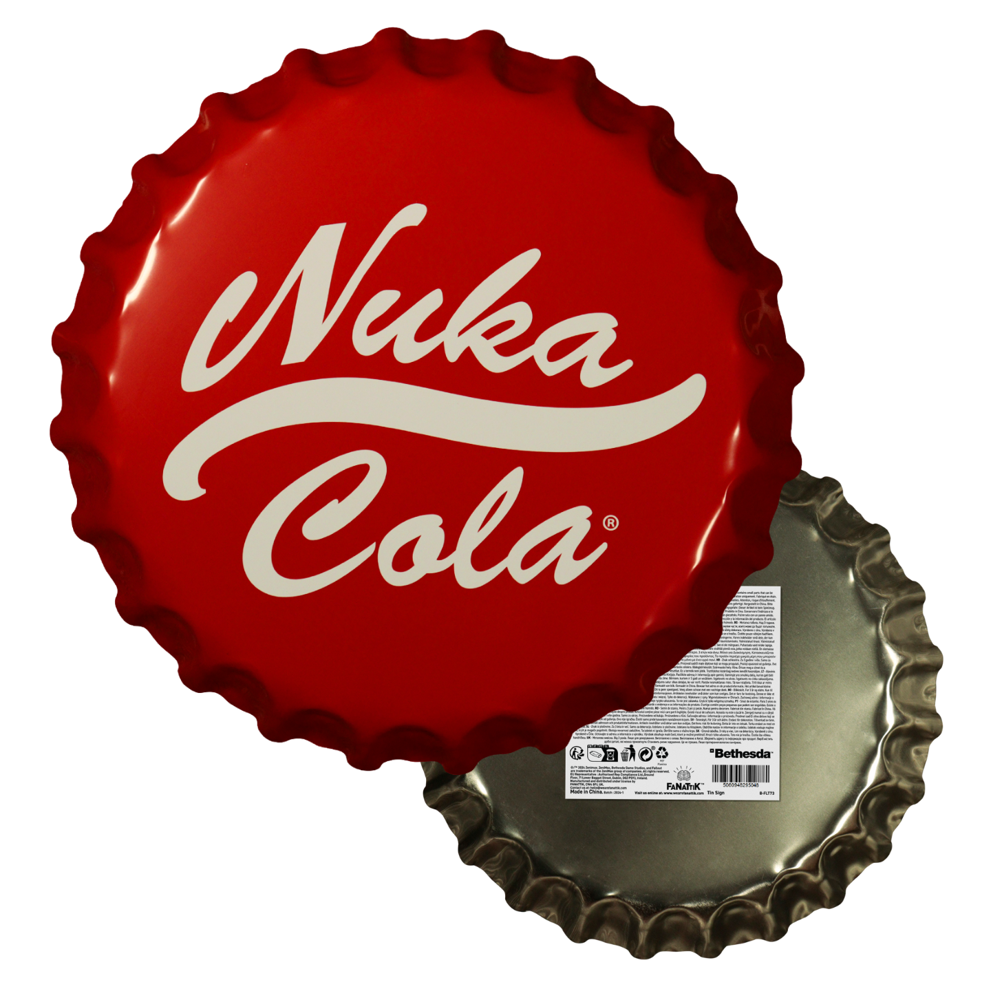 Plaque métal Fallout - Nuka Cola Bottle Cap