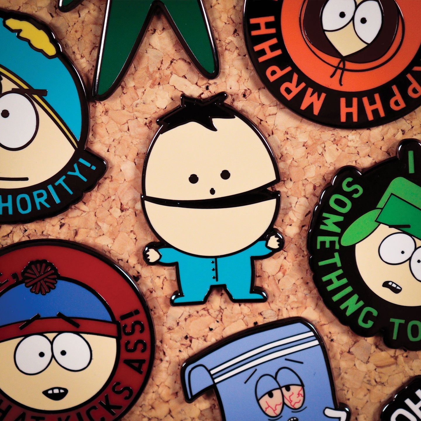 Display de 12 blind boxes South Park - pin’s mystère - mise en situation 9
