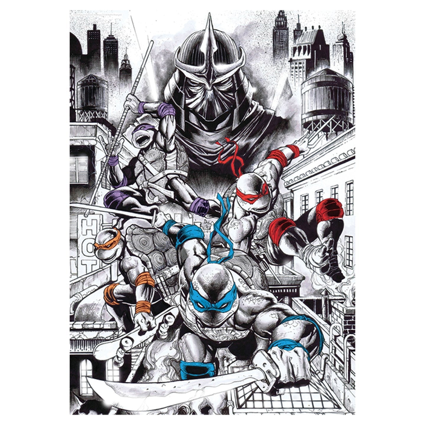Affiche collector Tortues Ninja - 40th Anniversary