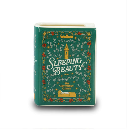 Sleeping Beauty ceramic book planter - 14 cm