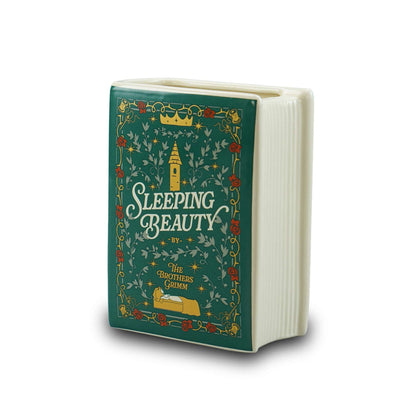 Sleeping Beauty ceramic book planter - 14 cm