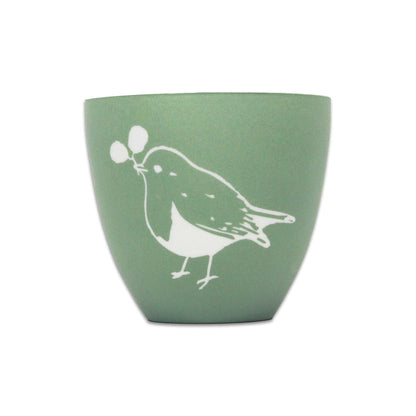 RSPB Ceramic Tealight Holder - Robin 8 cm