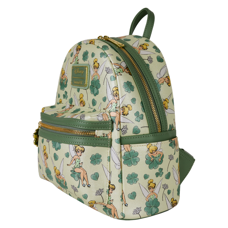 peter pan tinker bell clover all over print mini backpack loungefly