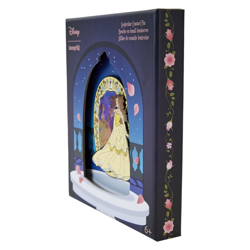 Beauty and the Beast Lenticular Pins "Belle" - Princess Series 