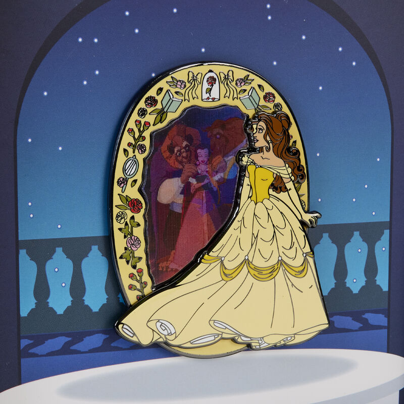 Beauty and the Beast Lenticular Pins "Belle" - Princess Series 