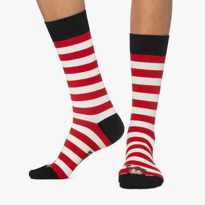 Charlie Peek-A-Boo Socks - Stripes