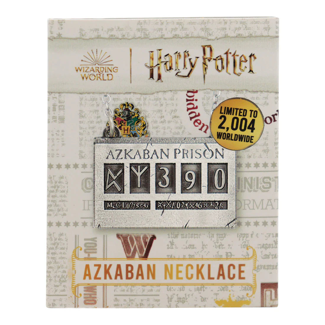 harry potter limited edition azkaban prison necklace fanattik