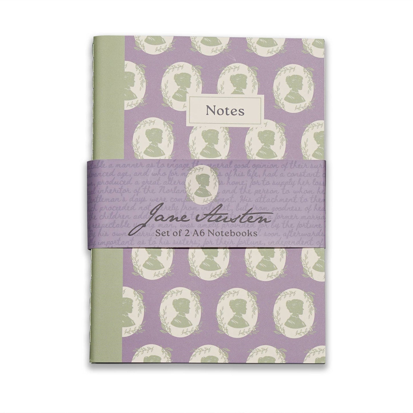 Set of 2 A6 Jane Austen notebooks