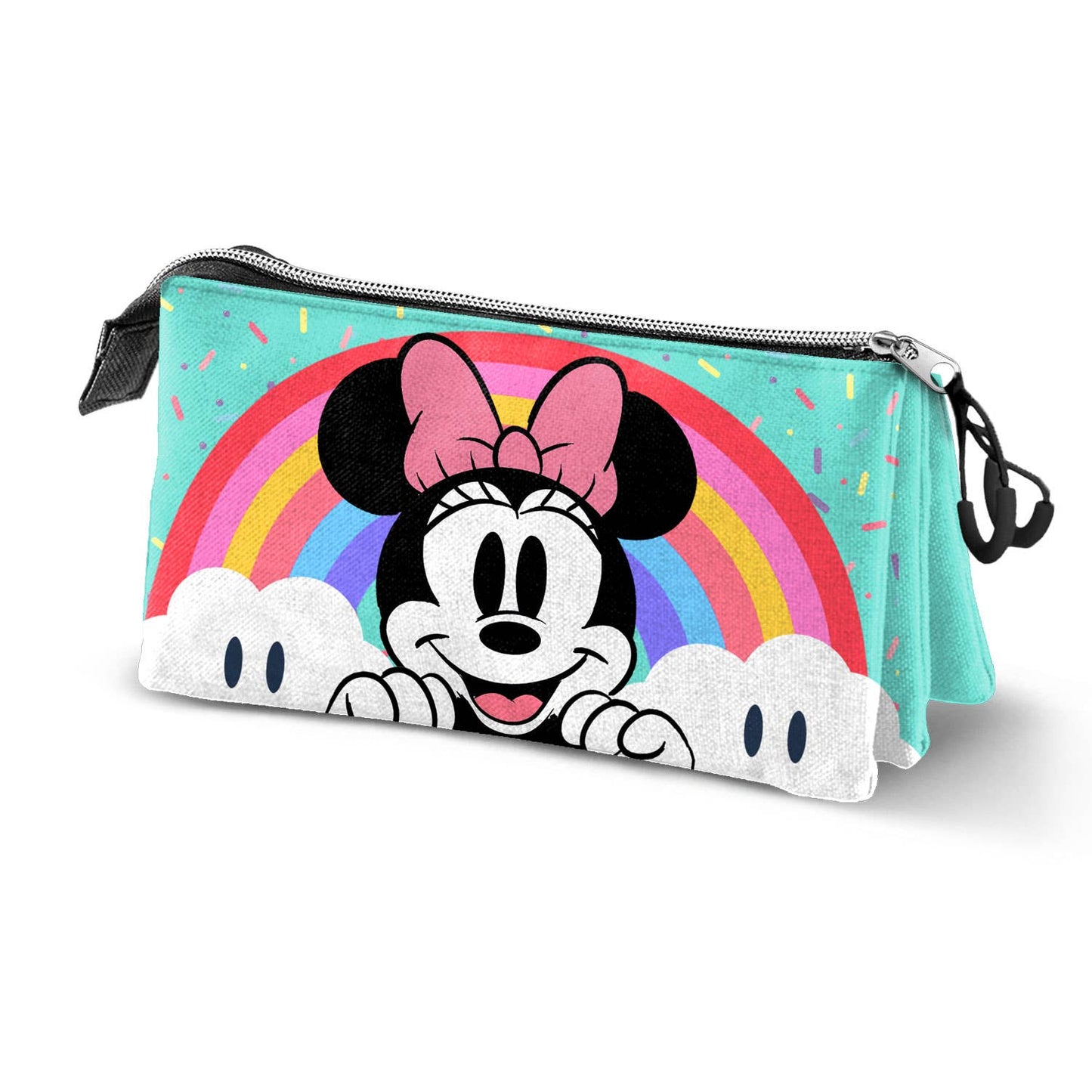 Disney Minnie Mouse "Rainbow" Triple Pencil Case