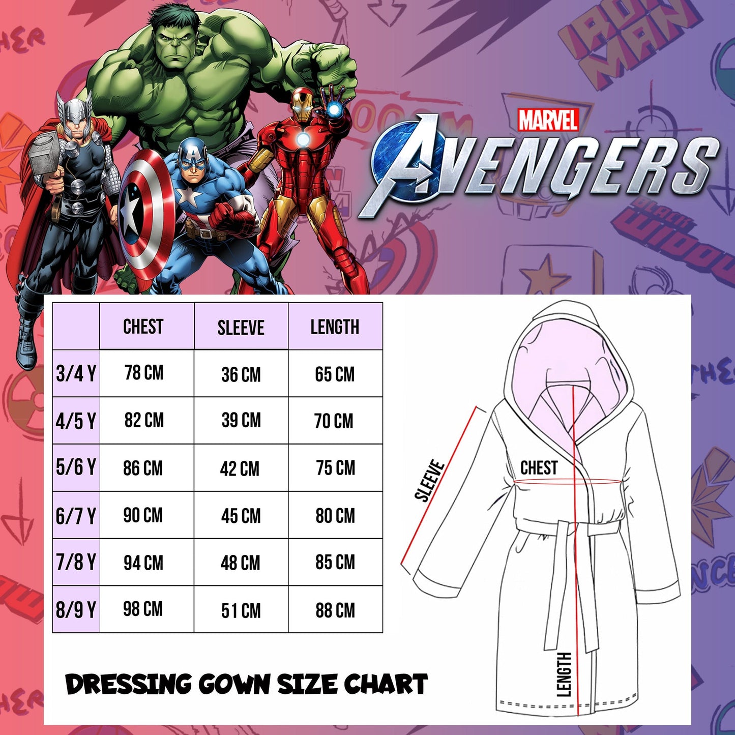 Peignoir – Marvel Dressing Gown