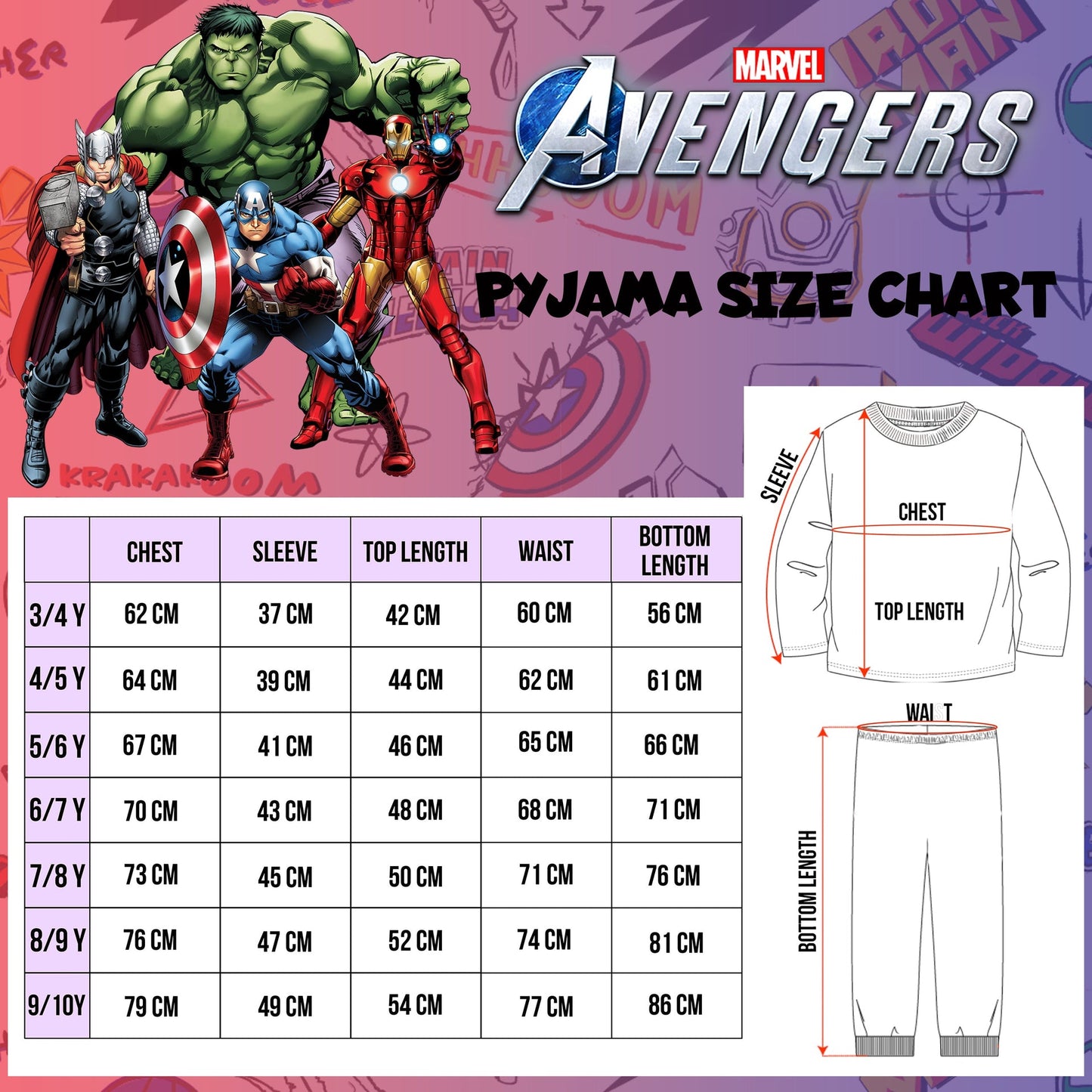 Pyjama – Avengers