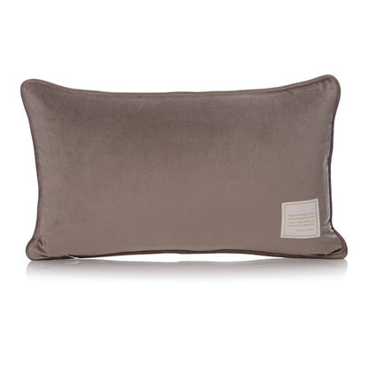 Coussin carré William Morris - ACS gris saule 30 x 50 cm