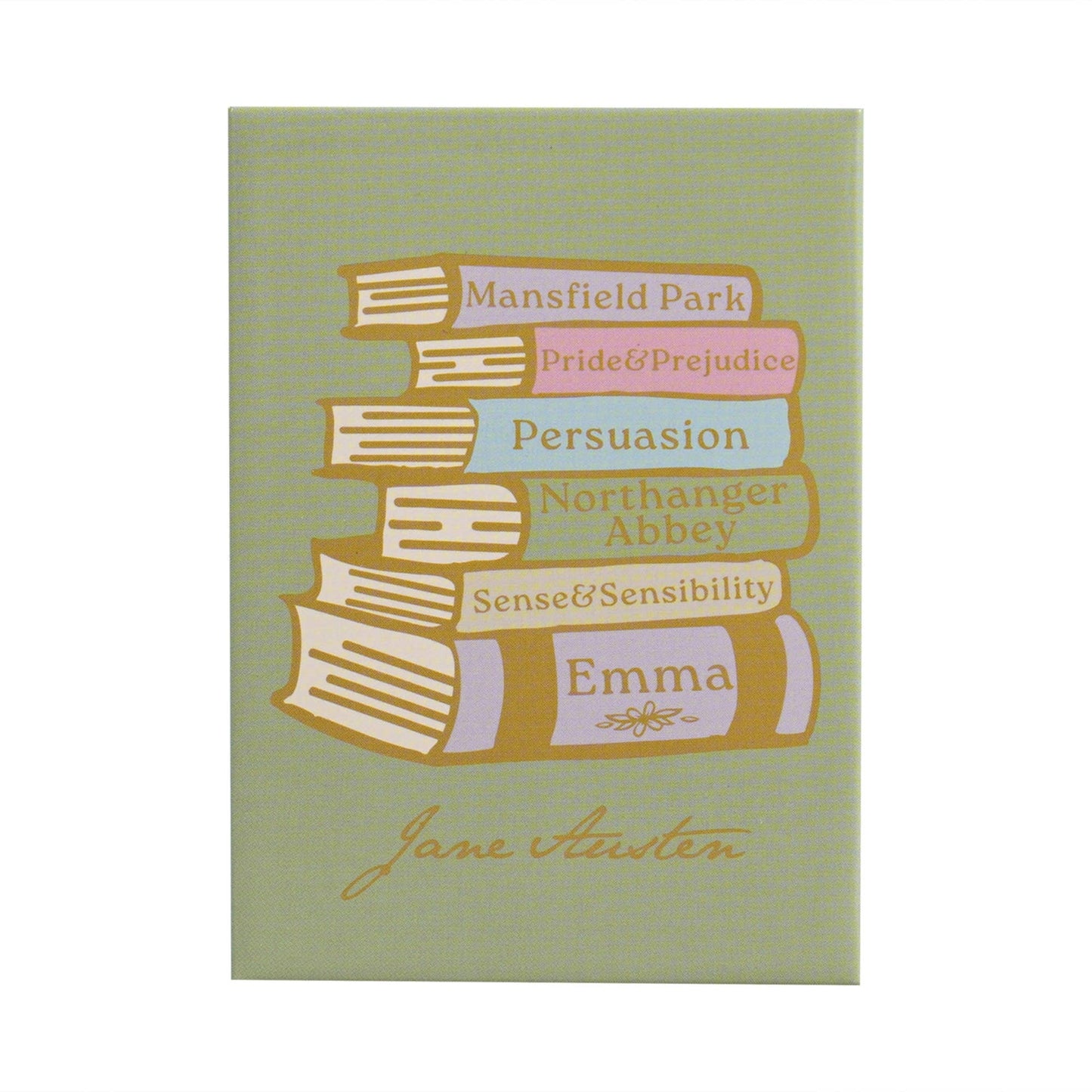 Aimant Jane Austen - Métal Livres
