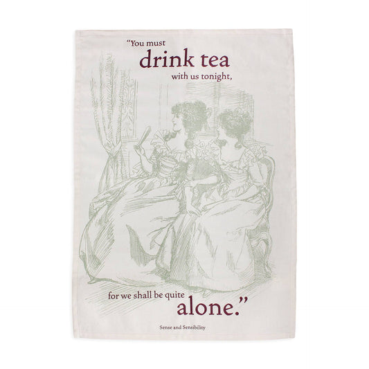Torchon Jane Austen - en coton recyclé Pulteney Press