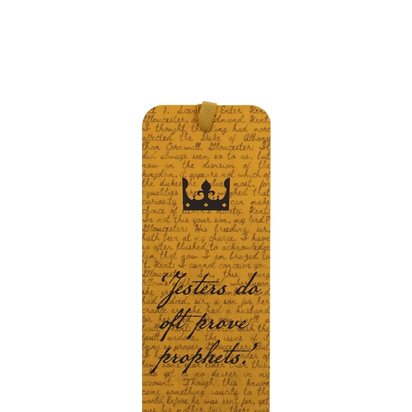 Shakespeare paper bookmark - King Lear