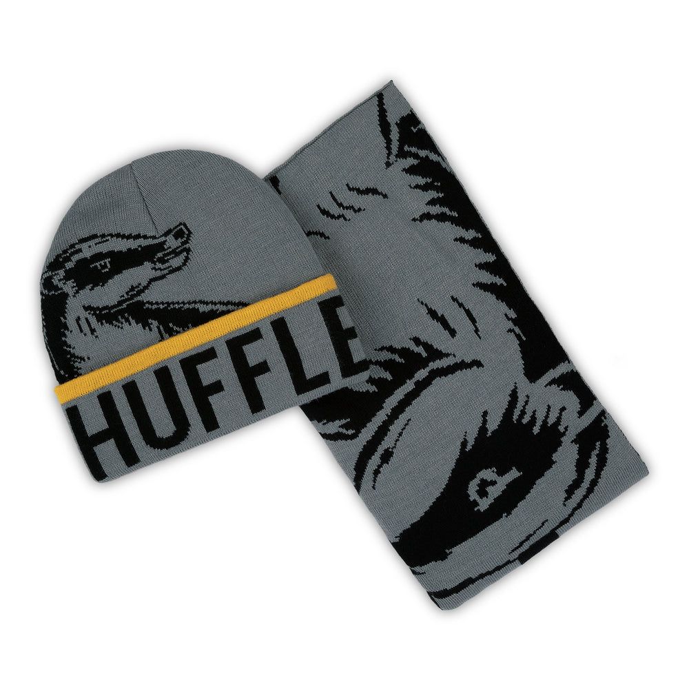 Ensemble bonnet et écharpe adulte Harry Potter - Poufsouffle