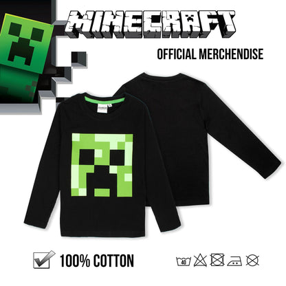 T-shirt Minecraft – Top – noir