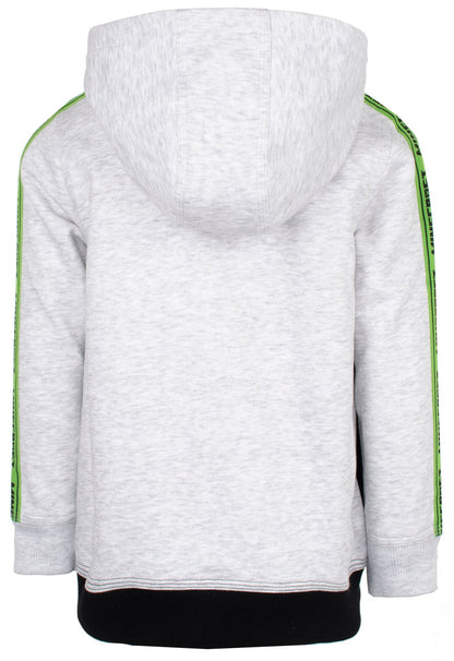 Sweat à capuche Minecraft – Zipped – gris et noir