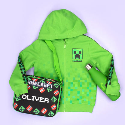 Sweat à capuche Minecraft – Zipped – vert