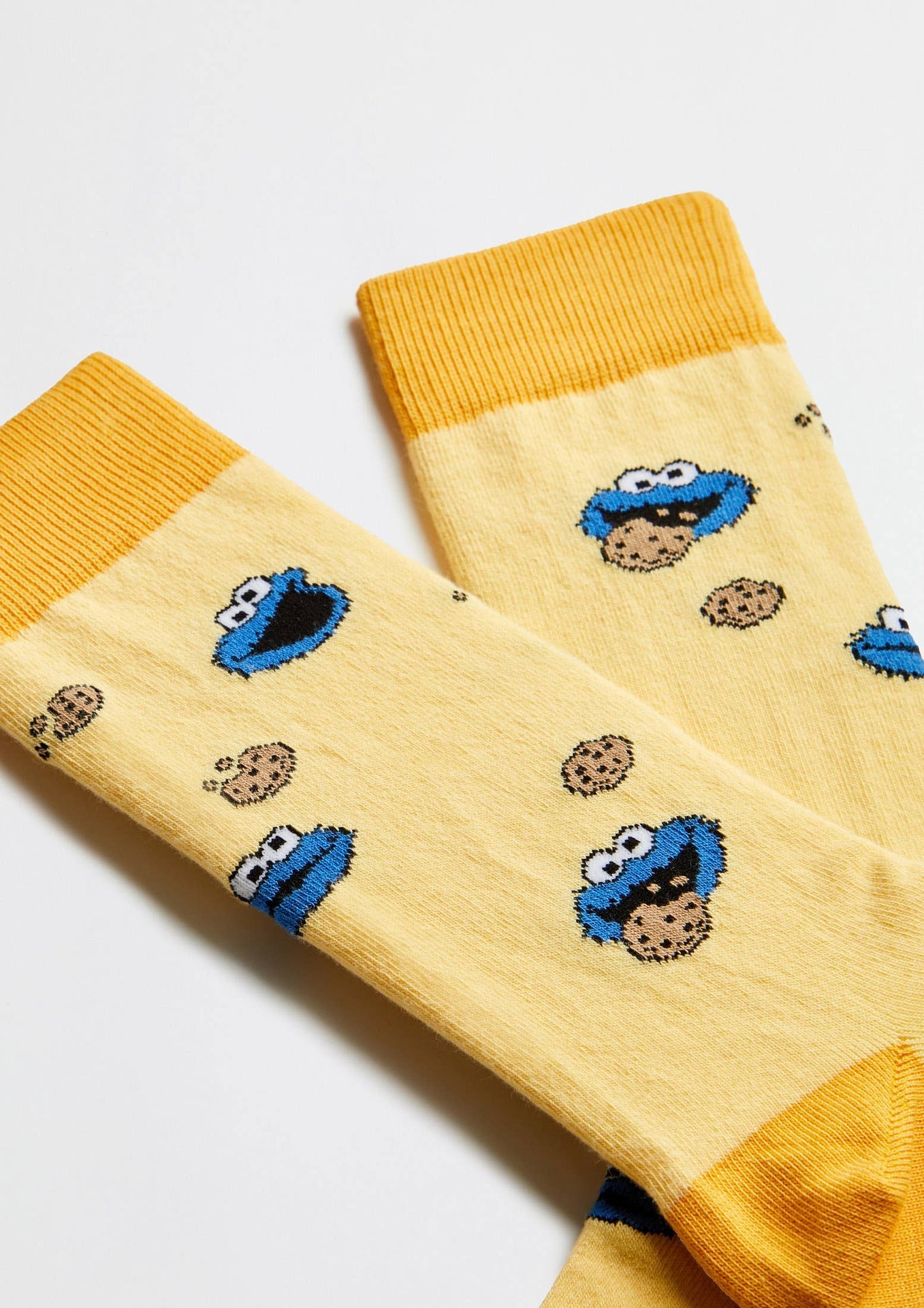 Chaussettes BeSesameStreet Cookie Monster Jaune