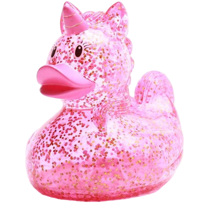 Canard Licorne Rose Pailleté