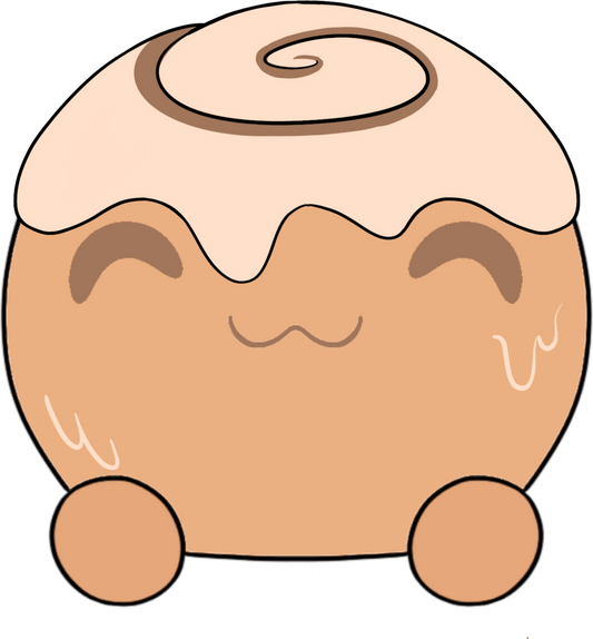 Cinnamon Bun Slimecicle Sticker (6in)