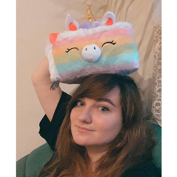 Peluche Comfort Food – Gâteau Licorne