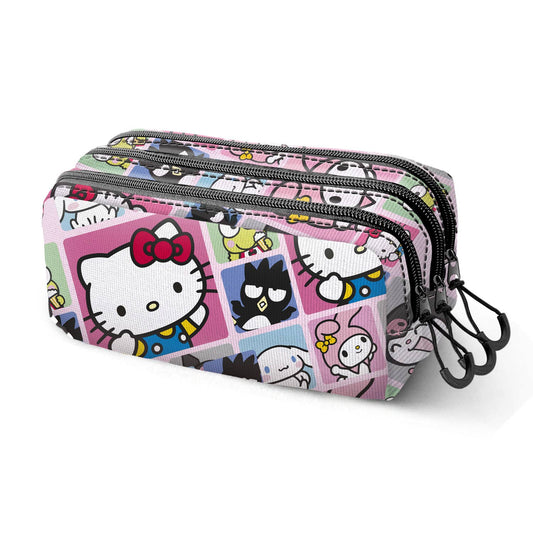 Trousse triple Trick FAN 2.2 Sanrio - Hello Kitty Panels
