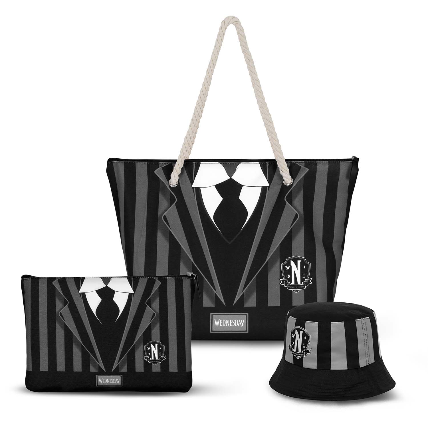 trousse de toilette mercredi uniforme karactermania